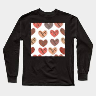 Heart Pattern Long Sleeve T-Shirt